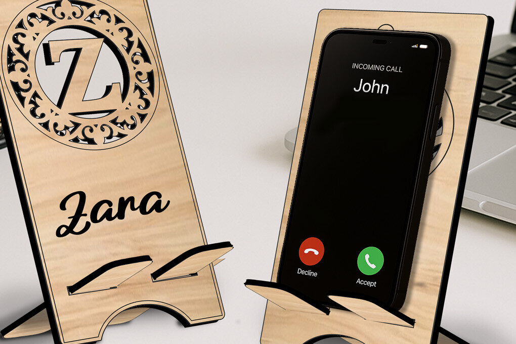 Intra απο ξύλο plywood 3mm-4mm πάχος - Ψηφιακό Laser Letter Z  Monogram Hold Δίασταση 20x20 cm INTRAFABR-123041304