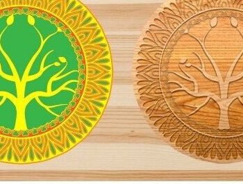 Intra απο ξύλο plywood 3mm-4mm πάχος - Digital Multilayer Craft Tree Δίασταση 20x20 cm INTRAFABR-33029090 - Image 5