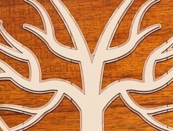 Intra απο ξύλο plywood 3mm-4mm πάχος - Ψηφιακό πολυστρωματικό κομμένο δέντρο με λέιζερ Δίασταση 20x20 cm INTRAFABR-33028639 - Image 5