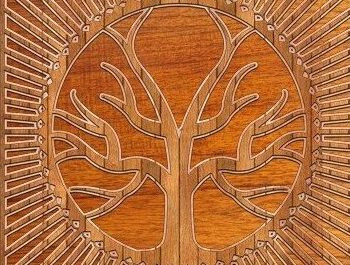 Intra απο ξύλο plywood 3mm-4mm πάχος - Ψηφιακό πολυστρωματικό κομμένο δέντρο με λέιζερ Δίασταση 20x20 cm INTRAFABR-33028639 - Image 6