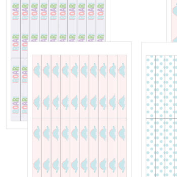 Intra απο ξύλο plywood 3mm-4mm πάχος - Dino Baby Shower Flags | Jurassic-Themed Δίασταση 5x0 cm INTRAFABR-115664442 - Image 2