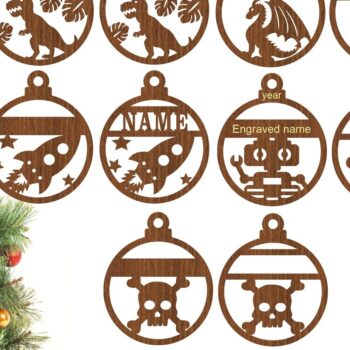 Intra απο ξύλο plywood 3mm-4mm πάχος - Dino, Dragon, Rocket, Robot Skull Decos Δίασταση 6x6 cm INTRAFABR-77129054 - Image 1