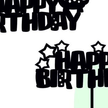 Intra απο ξύλο plywood 3mm-4mm πάχος - Dino Happy Birthday Cake Topper  Δίασταση 20x20 cm INTRAFABR-32100853 - Image 4