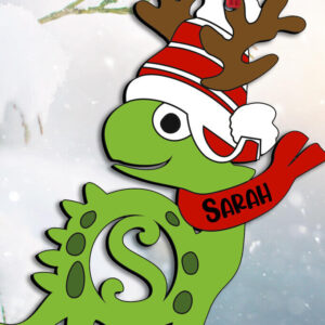 Intra απο ξύλο plywood 3mm-4mm πάχος - Χριστουγεννιάτικο στολίδι Dino Letter S Δίασταση 6x6 cm INTRAFABR-111730982