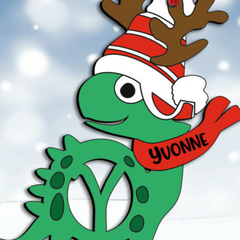 Intra απο ξύλο plywood 3mm-4mm πάχος - Dino Y Letter Χριστουγεννιάτικο δώρο Δίασταση 6x6 cm INTRAFABR-111730320 - Image 3