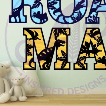 Intra απο ξύλο plywood 3mm-4mm πάχος - Dinosaur Alphabet Letter Set 2 Layer X50 Δίασταση 30x20 cm INTRAFABR-89138354 - Image 2