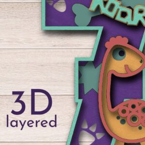 Intra απο ξύλο plywood 3mm-4mm πάχος -  για τα γενέθλια του δεινοσαύρου 7 Δίασταση 20x20 cm INTRAFABR-36837788