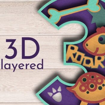 Intra απο ξύλο plywood 3mm-4mm πάχος - Dinosaur Number 3 , Laser Cutting Δίασταση 20x20 cm INTRAFABR-36735810 - Image 1