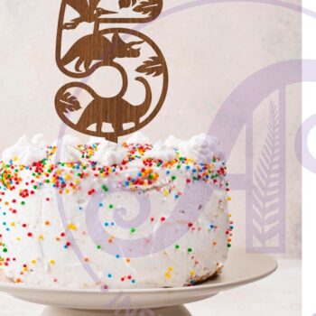 Intra απο ξύλο plywood 3mm-4mm πάχος - Dinosaur Number Cake Toppers Cut Δίασταση 30x20 cm INTRAFABR-88645978 - Image 1