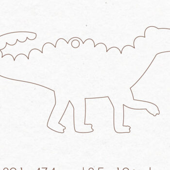 Intra απο ξύλο plywood 3mm-4mm πάχος - Σκουλαρίκια Dinosaur Silhouette |  Δίασταση 3x3 cm INTRAFABR-76140248 - Image 2