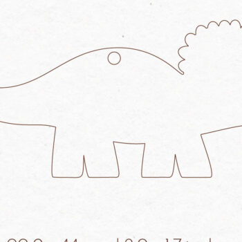 Intra απο ξύλο plywood 3mm-4mm πάχος - Σκουλαρίκια Dinosaur Silhouette |  Δίασταση 3x3 cm INTRAFABR-76051100 - Image 2