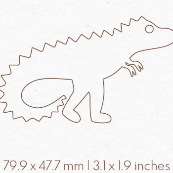 Intra απο ξύλο plywood 3mm-4mm πάχος - Σκουλαρίκια Dinosaur Silhouette |  Δίασταση 3x3 cm INTRAFABR-70853910 - Image 2