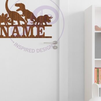 Intra απο ξύλο plywood 3mm-4mm πάχος -  Laser  Name Sinhouette Dinosaur Silhouette Δίασταση 40x50 cm INTRAFABR-117980715 - Image 4