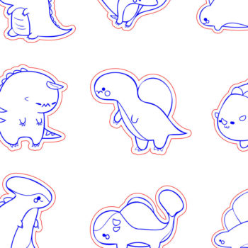 Intra απο ξύλο plywood 3mm-4mm πάχος - Dinosaur Stud Earrings - Break Jhon Δίασταση 3x3 cm INTRAFABR-94853804 - Image 5