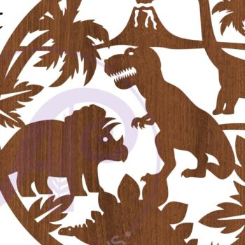 Intra απο ξύλο plywood 3mm-4mm πάχος - Επιγραφή Dinosaur Wall Art,  . Διάνυσμα Δίασταση 40x50 cm INTRAFABR-80116019 - Image 4