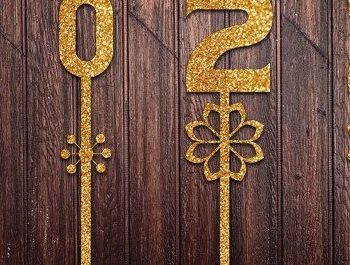 Intra απο ξύλο plywood 3mm-4mm πάχος - Dinosaurs Cake Topper Number Design Δίασταση 30x30 cm INTRAFABR-34199458 - Image 2