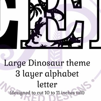 Intra απο ξύλο plywood 3mm-4mm πάχος - Dinosaurs Large E Wall Letter 3 Layer Δίασταση 30x20 cm INTRAFABR-114529865 - Image 2