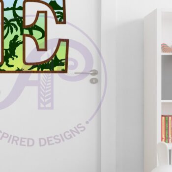 Intra απο ξύλο plywood 3mm-4mm πάχος - Dinosaurs Large E Wall Letter 3 Layer Δίασταση 30x20 cm INTRAFABR-114529865 - Image 3