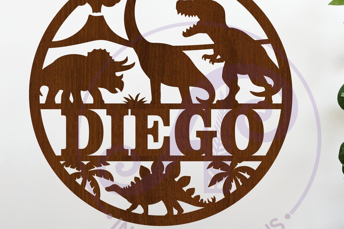Intra απο ξύλο plywood 3mm-4mm πάχος - Δεινοσαύρων όνομα  Laser Δίασταση 30x20 cm INTRAFABR-117902508