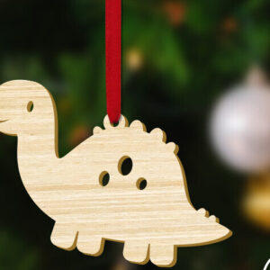 Intra απο ξύλο plywood 3mm-4mm πάχος - Χριστουγεννιάτικη διακόσμηση Diplodocus Baby Dinosaur Δίασταση 5x2 cm INTRAFABR-83625523