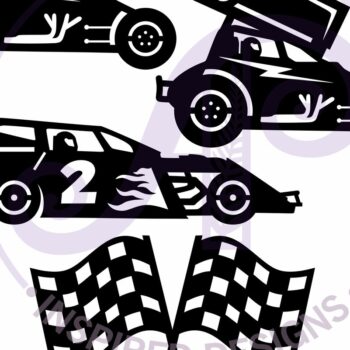 Intra απο ξύλο plywood 3mm-4mm πάχος -   με αποκοπές λέιζερ Dirt Race Cars Δίασταση 30x20 cm INTRAFABR-124362657 - Image 4