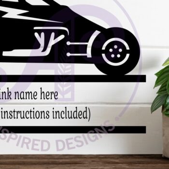 Intra απο ξύλο plywood 3mm-4mm πάχος - Σήμα Dirt Racer Sprint Car Without Wings Δίασταση 40x50 cm INTRAFABR-119049172 - Image 3