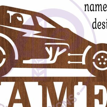 Intra απο ξύλο plywood 3mm-4mm πάχος - Σήμα Dirt Racer Sprint Car Without Wings Δίασταση 40x50 cm INTRAFABR-119049172 - Image 5