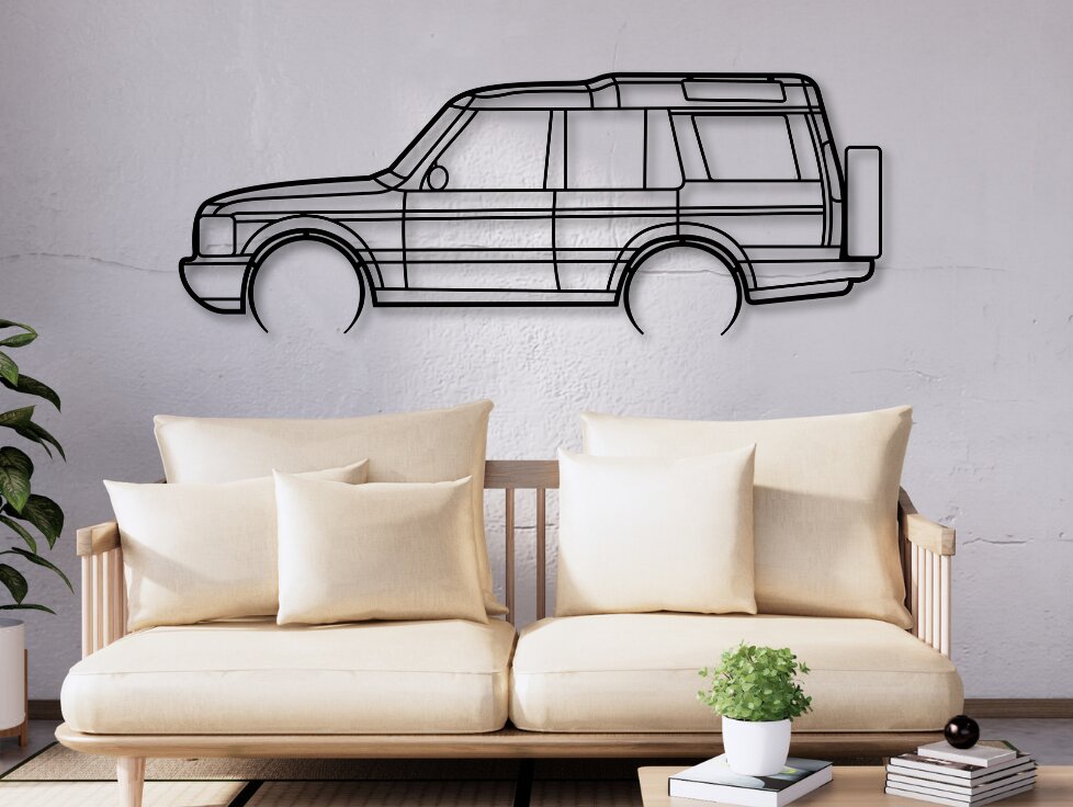 Intra απο ξύλο plywood 3mm-4mm πάχος - Discovery 2 Laser Cut Car Silhouette Δίασταση 20x20 cm INTRAFABR-111886278