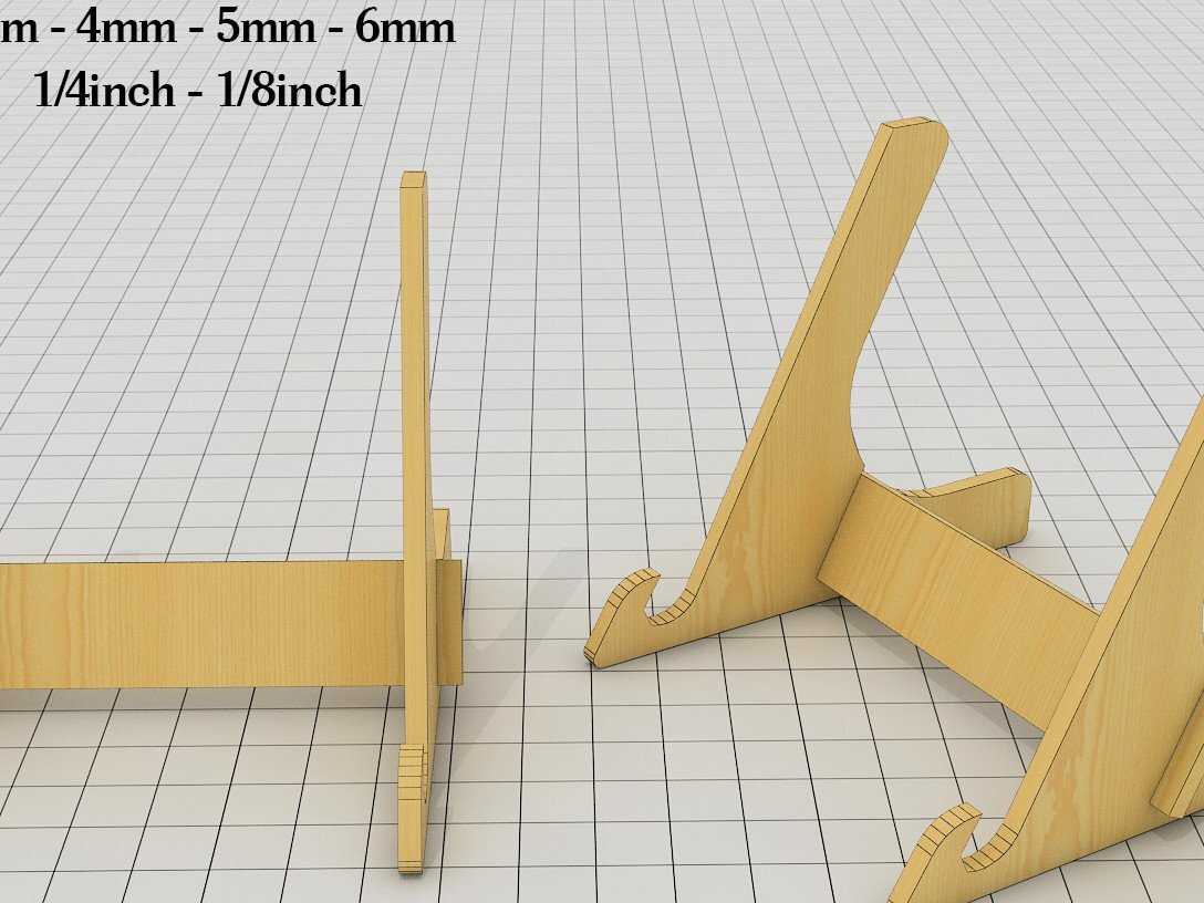 Intra απο ξύλο plywood 3mm-4mm πάχος - Πιατοθήκη πλαισίου πιάτων /   καβαλέτο Δίασταση 30x20 cm INTRAFABR-39960493