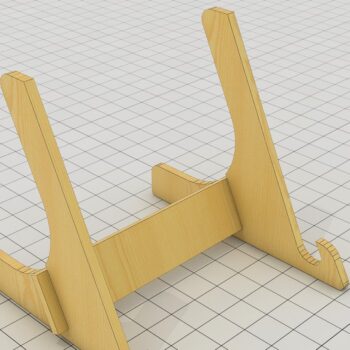 Intra απο ξύλο plywood 3mm-4mm πάχος - Πιατοθήκη πλαισίου πιάτων / καβαλέτο Δίασταση 30x20 cm INTRAFABR-39960493 - Image 2