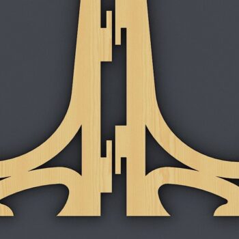 Intra απο ξύλο plywood 3mm-4mm πάχος - Πλαίσιο πιάτων, Πιατοθήκη Σχέδια κοπής με λέιζερ Δίασταση 20x20 cm INTRAFABR-37057337 - Image 1