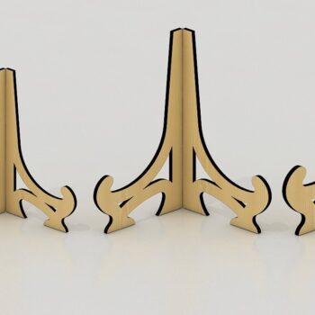 Intra απο ξύλο plywood 3mm-4mm πάχος - Πλαίσιο πιάτων, Πιατοθήκη Σχέδια κοπής με λέιζερ Δίασταση 20x20 cm INTRAFABR-37057337 - Image 3