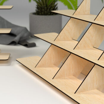 Intra απο ξύλο plywood 3mm-4mm πάχος - Πακέτο βάσης οθόνης Δίασταση 4x4 cm INTRAFABR-27408112 - Image 3