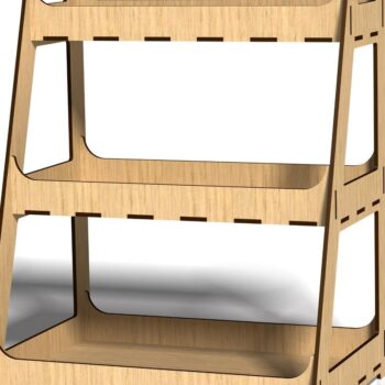 Intra απο ξύλο plywood 3mm-4mm πάχος - Βάση οθόνης, θήκη,  Stander Δίασταση 20x20 cm INTRAFABR-45918382 - Image 3