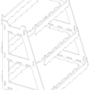 Intra απο ξύλο plywood 3mm-4mm πάχος - Βάση οθόνης, θήκη,  Stander Δίασταση 20x20 cm INTRAFABR-45918382 - Image 6