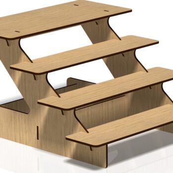 Intra απο ξύλο plywood 3mm-4mm πάχος - Βάση οθόνης, θήκη,  Stander Δίασταση 20x20 cm INTRAFABR-45921171 - Image 4