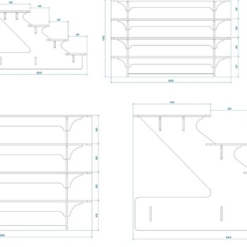 Intra απο ξύλο plywood 3mm-4mm πάχος - Βάση οθόνης, θήκη,  Stander Δίασταση 20x20 cm INTRAFABR-45921171 - Image 6