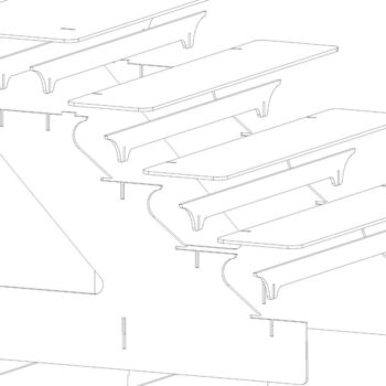 Intra απο ξύλο plywood 3mm-4mm πάχος - Βάση οθόνης, θήκη,  Stander Δίασταση 20x20 cm INTRAFABR-45921171 - Image 7