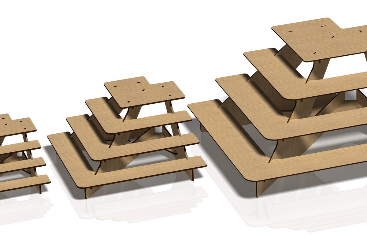 Intra απο ξύλο plywood 3mm-4mm πάχος - Βάση οθόνης, θήκη,  Stander Δίασταση 20x20 cm INTRAFABR-45922193