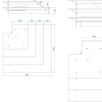 Intra απο ξύλο plywood 3mm-4mm πάχος - Βάση οθόνης, θήκη,  Stander Δίασταση 20x20 cm INTRAFABR-45922193 - Image 6