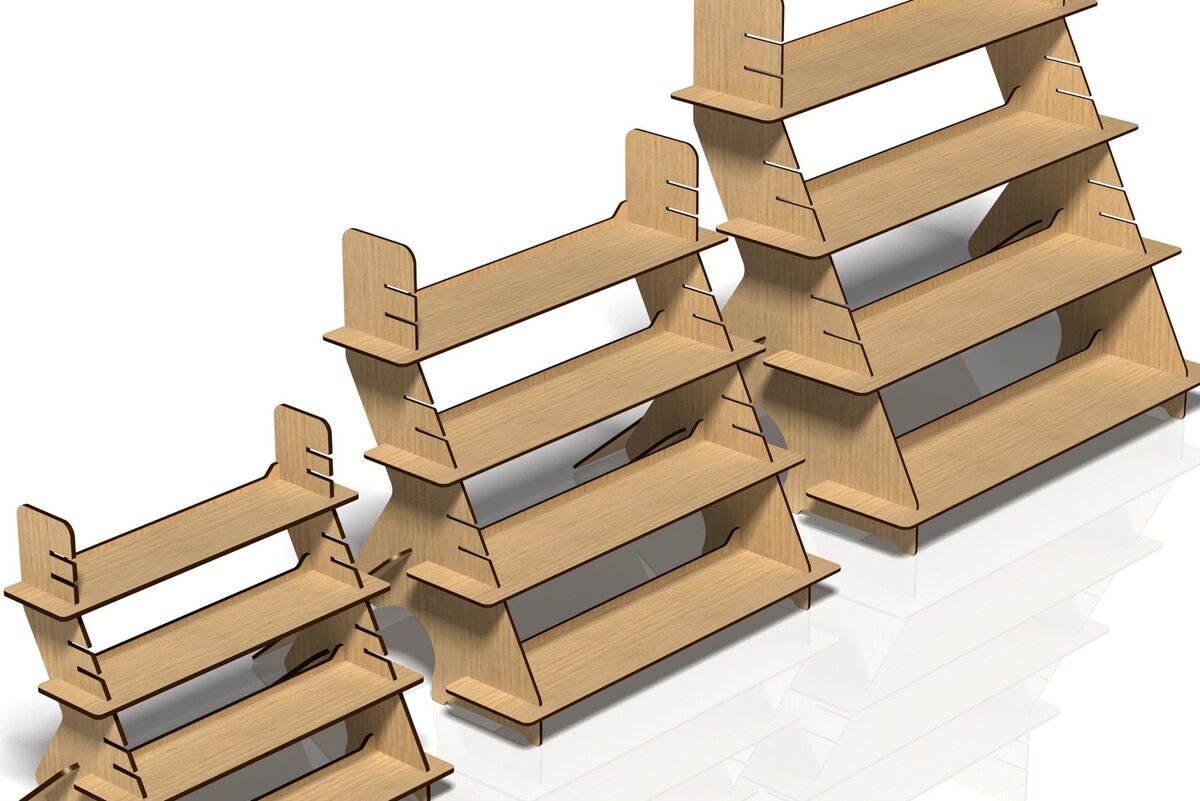 Intra απο ξύλο plywood 3mm-4mm πάχος - Βάση οθόνης, θήκη,  Stander Δίασταση 20x20 cm INTRAFABR-45915945