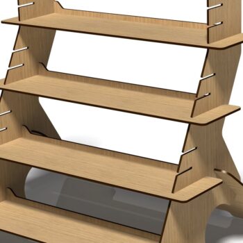 Intra απο ξύλο plywood 3mm-4mm πάχος - Βάση οθόνης, θήκη,  Stander Δίασταση 20x20 cm INTRAFABR-45915945 - Image 3