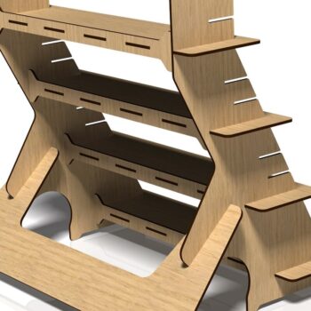 Intra απο ξύλο plywood 3mm-4mm πάχος - Βάση οθόνης, θήκη,  Stander Δίασταση 20x20 cm INTRAFABR-45915945 - Image 4