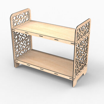 Intra απο ξύλο plywood 3mm-4mm πάχος - Εμφάνιση υ κοπής με λέιζερ βάσης, ράφι Δίασταση 30x20 cm INTRAFABR-108594228 - Image 4