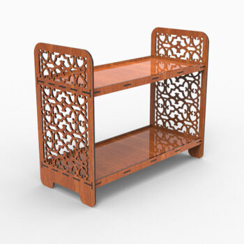 Intra απο ξύλο plywood 3mm-4mm πάχος - Εμφάνιση υ κοπής με λέιζερ βάσης, ράφι Δίασταση 30x20 cm INTRAFABR-108594228 - Image 6