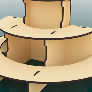 Intra απο ξύλο plywood 3mm-4mm πάχος - Εμφάνιση αρχείων κοπής με λέιζερ βάσης Δίασταση 350x175 cm INTRAFABR-66498621 - Image 2