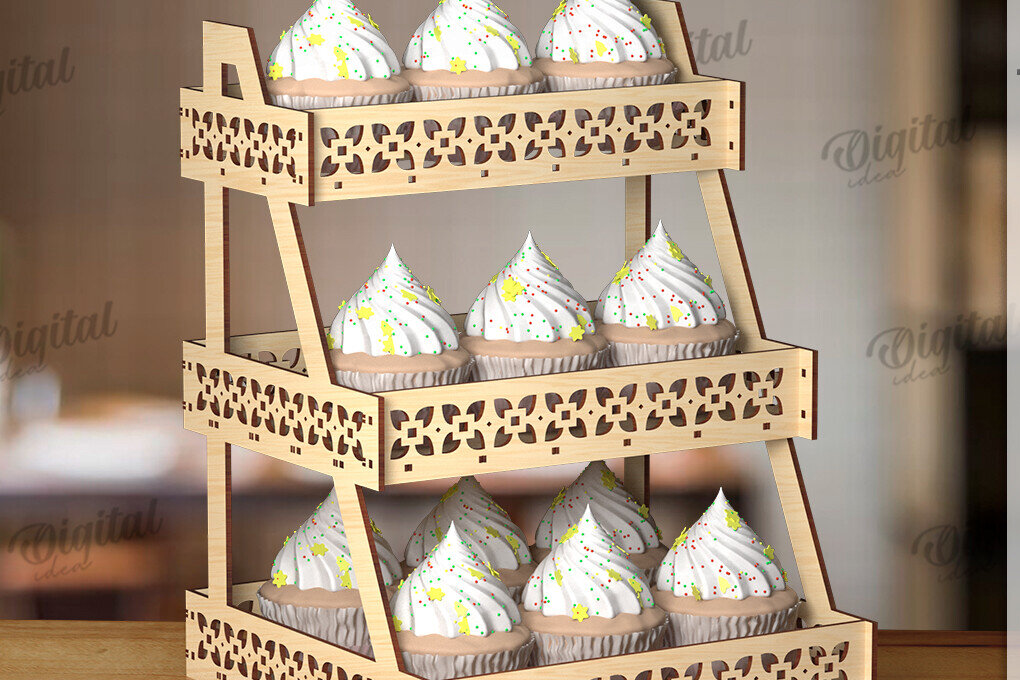 Intra απο ξύλο plywood 3mm-4mm πάχος -  βάσης οθόνης. Ξύλινο σταντ Δίασταση 30x20 cm INTRAFABR-123032085