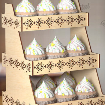 Intra απο ξύλο plywood 3mm-4mm πάχος -  βάσης οθόνης. Ξύλινο σταντ Δίασταση 30x20 cm INTRAFABR-123032145 - Image 1