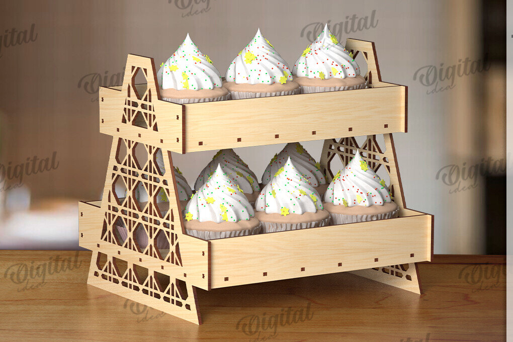 Intra απο ξύλο plywood 3mm-4mm πάχος -  βάσης οθόνης. Ξύλινο σταντ Δίασταση 30x20 cm INTRAFABR-123032362