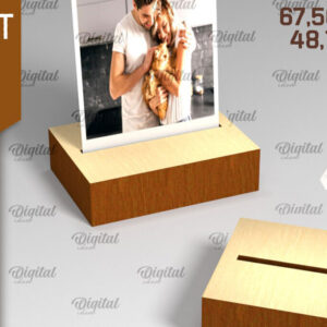 Intra απο ξύλο plywood 3mm-4mm πάχος - Εμφάνιση Stand LaserCut. Ξύλινη βάση  Δίασταση 30x20 cm INTRAFABR-91961941
